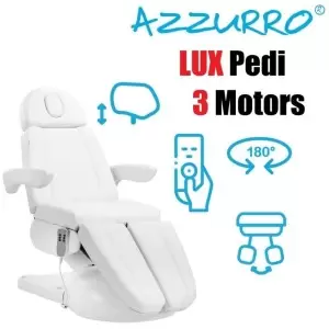 Электрическое косметическое кресло Azzurro Lux 3m pedi white