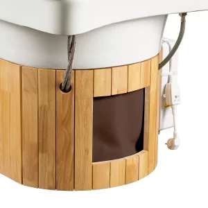 Профессиональный шезлонг со встроенной мойкой Gabbiano Bali Head Spa Washing Lounge Brown