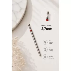 БОР С АЛМАЗНОЙ ГОЛОВКОЙ МЕЛКОЙ ЗЕРНИСТОСТИ D2,7mm