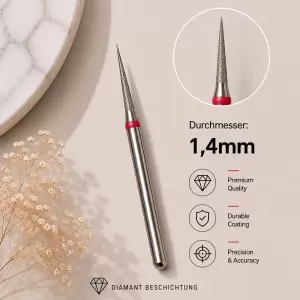 DIAMOND NAIL BIT RED D1,4mm