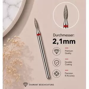 DIAMANT NAGEL FRÄSER FEIN Flamme D2,1mm