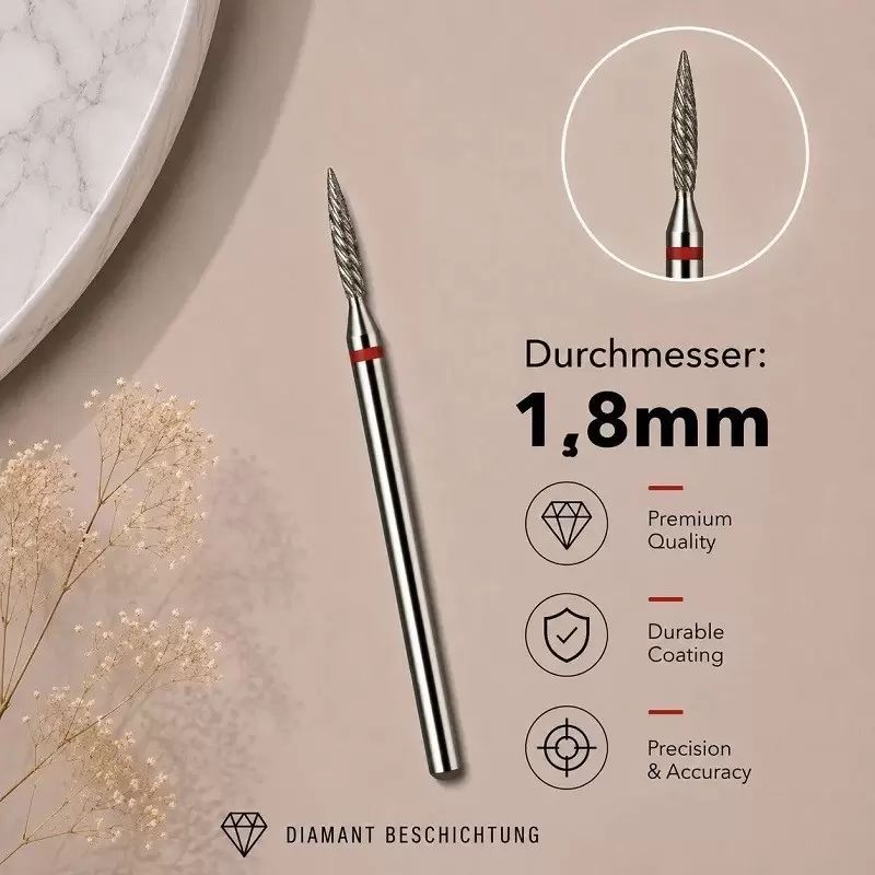 БОР С АЛМАЗНОЙ ГОЛОВКОЙ МЕЛКОЙ ЗЕРНИСТОСТИ ТОРНАДО D1,8mm