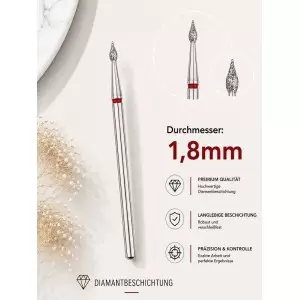 DIAMOND NAIL BIT FINE D1,8mm