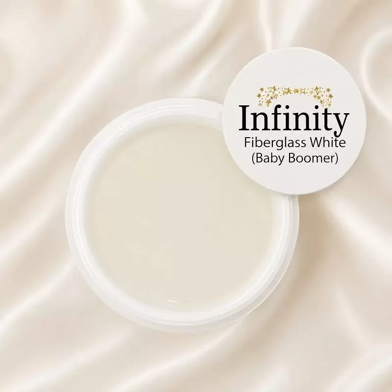 Fiberglas White (baby boomer) UV Aufbau Gel Infinity