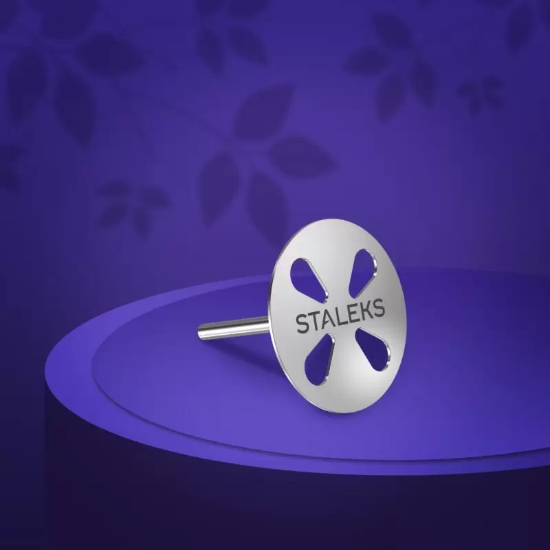 STALEKS EXPERT PODODISC L Pedikürescheibe mit Wechselfeilen, 180 Grit 25 mm (5 Stück)