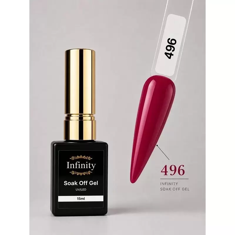 Гель лак Soak Off Nr. 496 от Infinity 15 мл