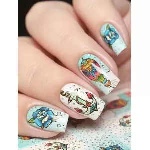 Wasser Tattoo WRAPS Aufkleber