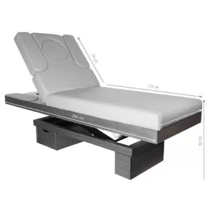 SPA KOSMETISCHES BETT AZZURRO WOOD 815B GLOWING GREY HEATED