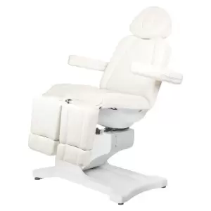 Fotel kosmetyczny do pedicure elektryczny obrotowy Azzurro 869AS 5 silników biały