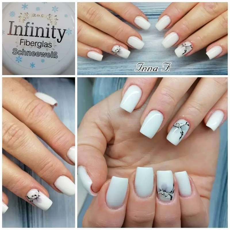 Fiberglas Schneeweiß UV строительный гель Infinity