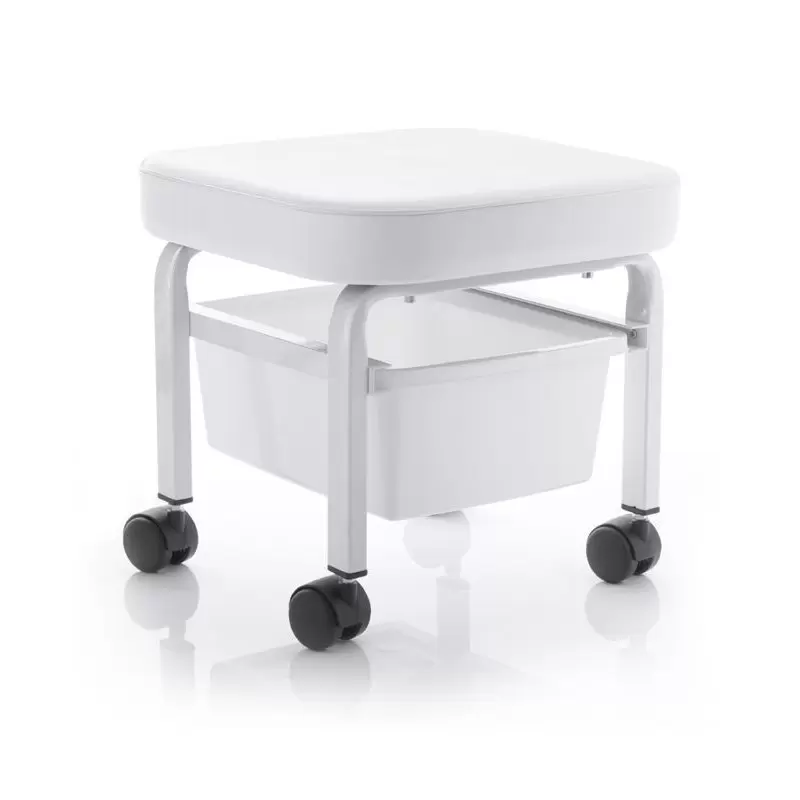 KOSMETISCHER HOCKER FÜR PEDICURE MIT BEHÄLTER