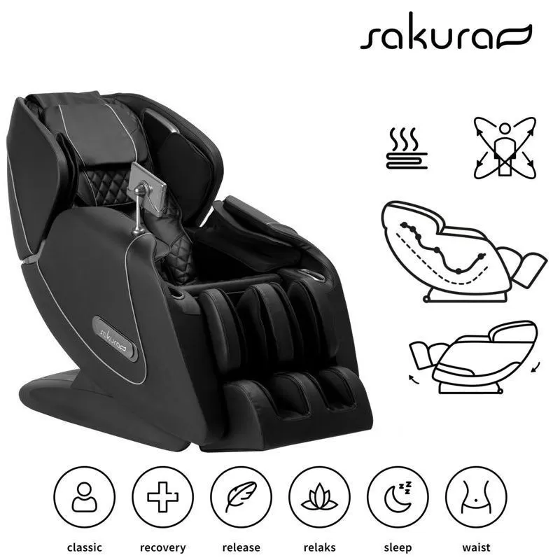 Massagestuhl Sakura Luxus 808 schwarz Massagestuhl Sakura Luxus 808 schwarz