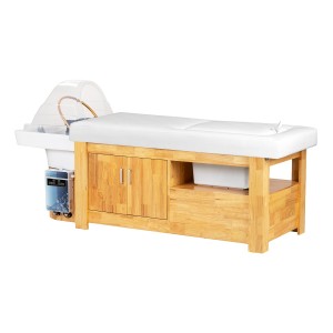 Professionelles Chaisel-Lounge mit eingebauter Waschkopf-Spa-SPA-BLAY, weiß