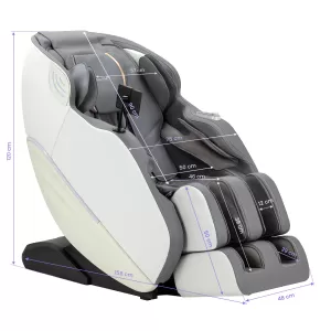 Massagestuhl Sakura Maximus 809 3D weiß und grau