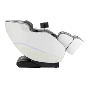 Массажное кресло Sakura Maximus 809 3D белого и серого цвета