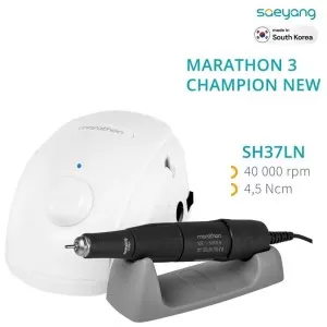 Фрезер Marathon 3 Champion (Новый дизайн), белый + SH37LN, 40 000 об/мин, Saeyang