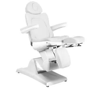 KOSMETISCHER ELEKTRISCHER STUHL. AZZURRO 870S PEDI 3 MOTOR WEISS