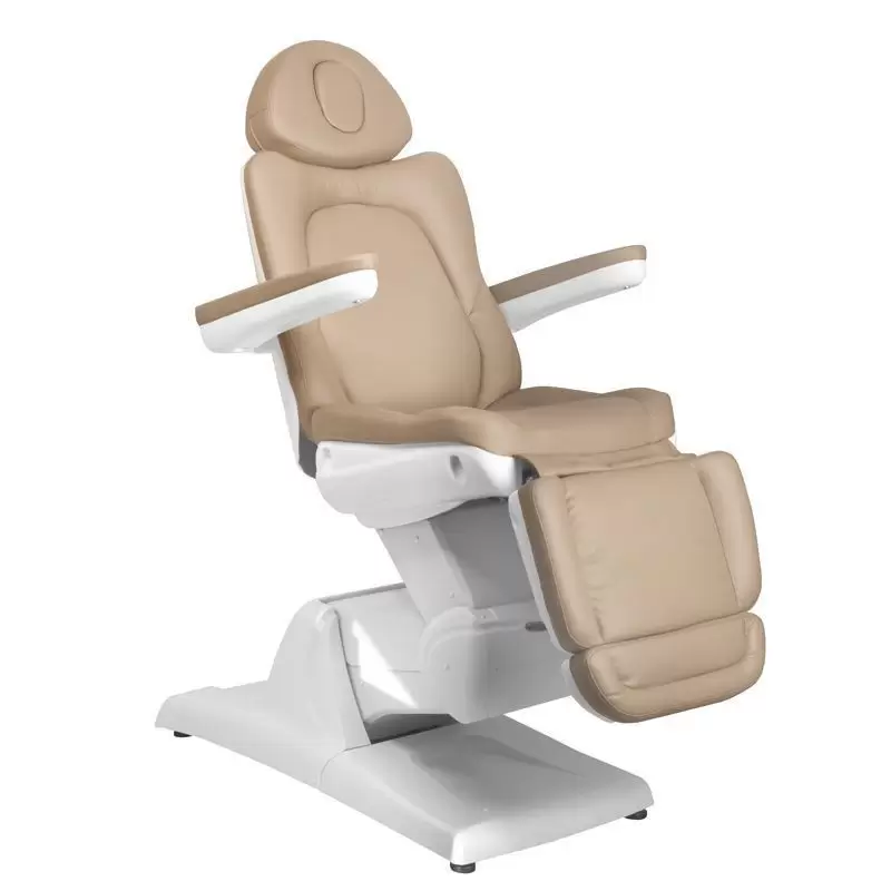 KOSMETISCHER ELEKTRISCHER STUHL. AZZURRO 870 3 MOTOR CAPPUCCINO