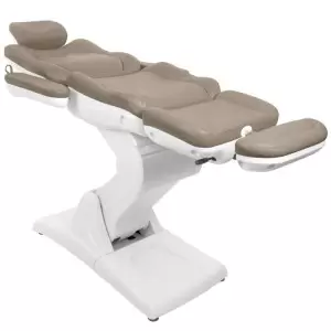 KOSMETISCHER ELEKTRISCHER STUHL. AZZURRO 870 3 MOTOR CAPPUCCINO