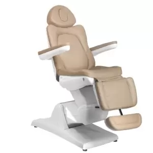 KOSMETISCHER ELEKTRISCHER STUHL. AZZURRO 870 3 MOTOR CAPPUCCINO