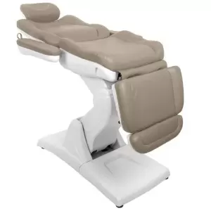KOSMETISCHER ELEKTRISCHER STUHL. AZZURRO 870 3 MOTOR CAPPUCCINO