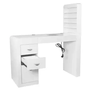 Kosmetischer Tisch mit Absorber 310 WEISS LINKS