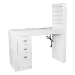 Kosmetischer Tisch mit Absorber 310 WEISS LINKS