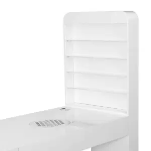Kosmetischer Tisch mit Absorber 310 WEISS LINKS