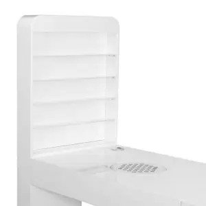 Kosmetischer Tisch mit Absorber 310 WEISS RECHTS