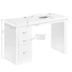 Kosmetischer Schreibtisch mit Absorber