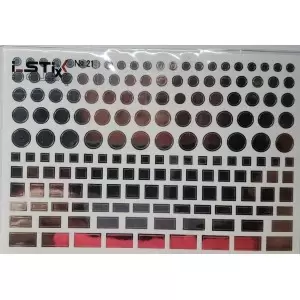 Selbstklebende Sticker Silber Nr.21