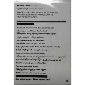 Selbstklebende Sticker SCHRIFT Nr. T6