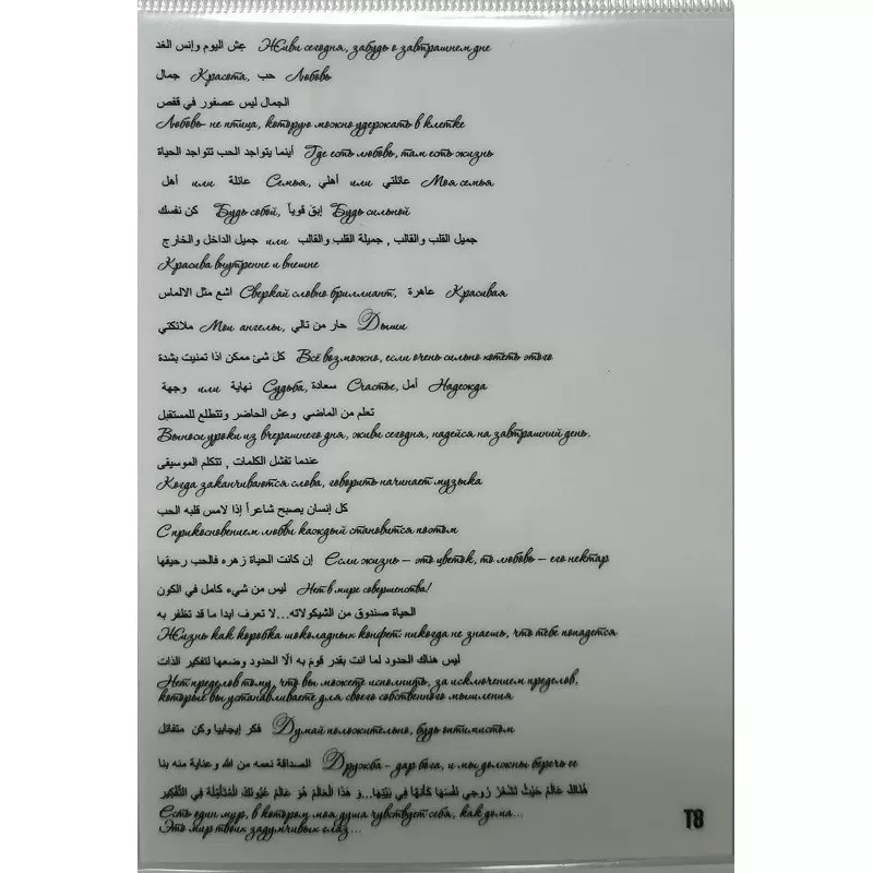 Selbstklebende Sticker SCHRIFT Nr. T8
