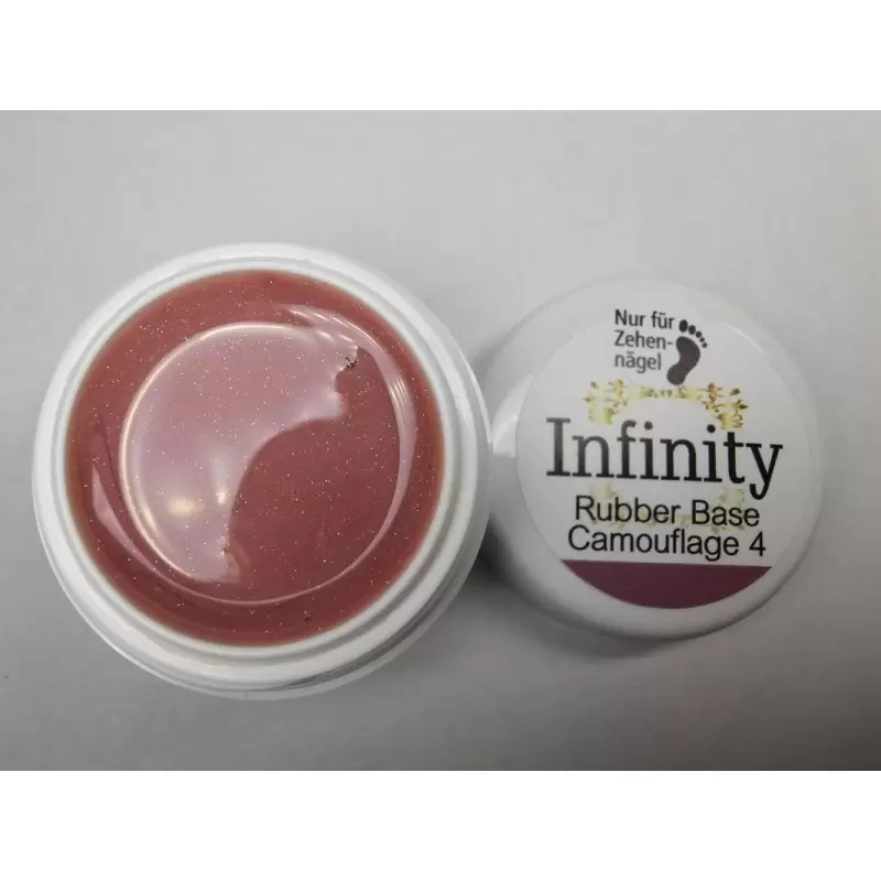 Rubber Gel Für Zehennägel mit Glitzer Nr.4