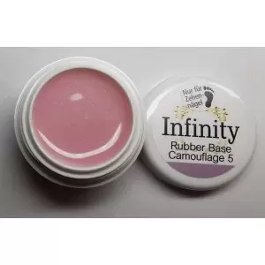 Rubber Gel Für Zehennägel mit Glitzer Nr.5