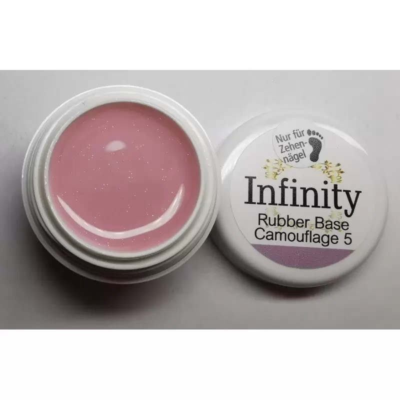 Rubber Gel Für Zehennägel mit Glitzer Nr.5