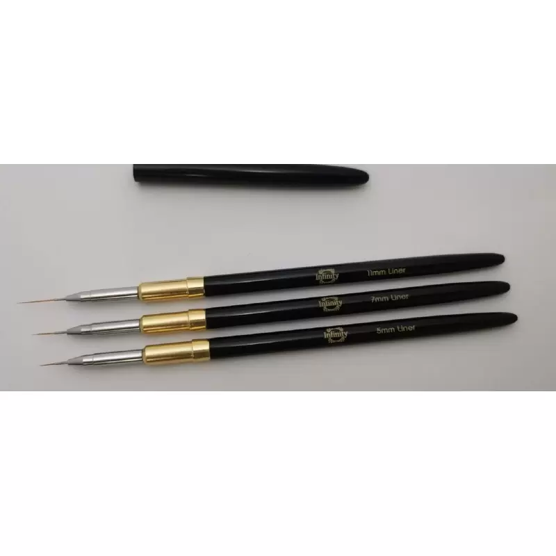 Set Brush Liner Nr.5, 7 and 11mm GEL