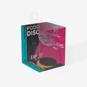 Диск педикюрный удлиненный PODODISC EXPERT M в комплекте с сменным файлом 180 грит 5 шт (20 мм), набор