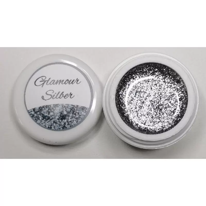 GLITZER 5 ml Glamour SILBER Flüßige Folie
