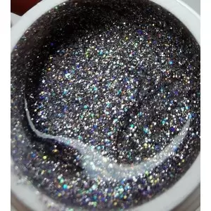 GLITZER 5 ml "MEGA BLING BLING" 017 Grau Multicolor