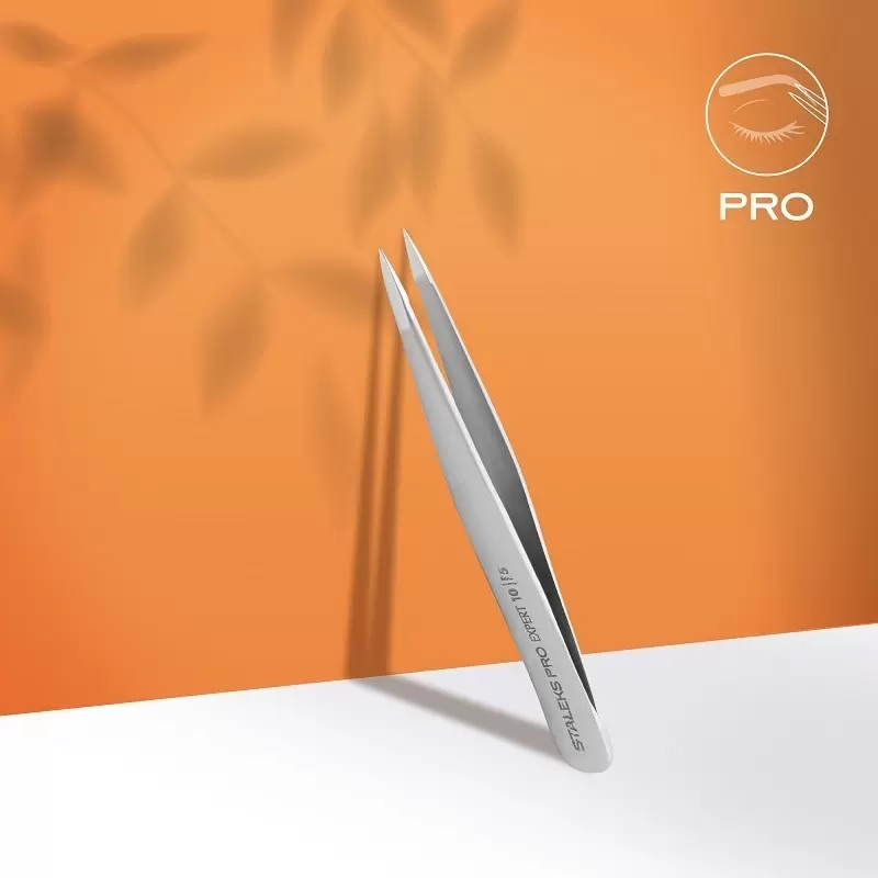 Пинцет для бровей точечный Staleks Pro Expert 10 Type 5