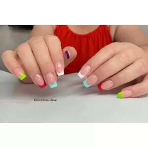 Alt! Bitte Beschreibung lesen! AUFBAU FARBGEL Nail Art French Gel 15 ml AUBERGINE