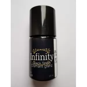 Quick Finish ohne Schwitzschicht mit micro Glitzer silber15 ml Infinity