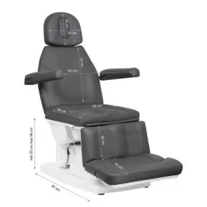 ELEKTRISCHER KOSMETIKSTUHL KATE 4 MOTOR GRAU
