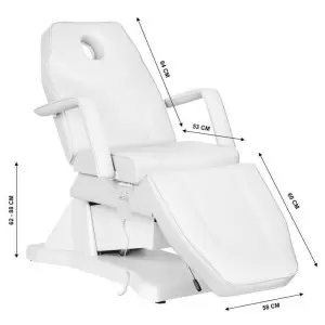 ELEKTRISCHER KOSMETIKSTUHL SOFT 1 MOTOR. WEISS