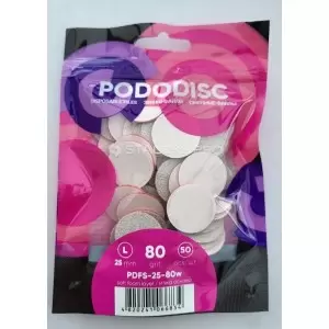 Disposable files on a soft base for pedicure disc PODODISC STALEKS PRO L WHITE