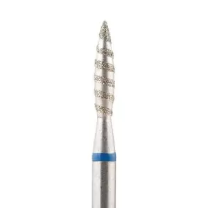 DIAMOND NAIL BIT flame TORNADO BLUE D2,1mm