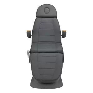 Fotel kosmetyczny elektryczny Sillon Lux 273b 3 silniki szary na szarej podstawie