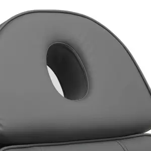 Fotel kosmetyczny elektryczny Sillon Lux 273b 3 silniki szary na szarej podstawie