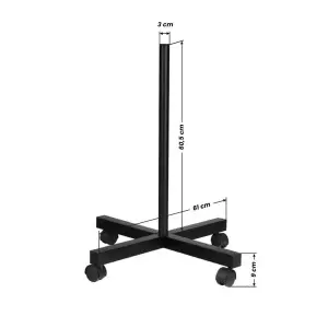 Lampe Lupe S4 + Stativ schwarz